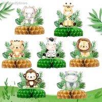 【hot】┋ Jungle Paper Favo de mel Safari Feliz Aniversário Decoração Infantil Dinossauro da Floresta Decoração Baby Shower