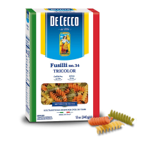 DE CECCO FUSILLI TRICOLORE 500G De Cecco 500 G.