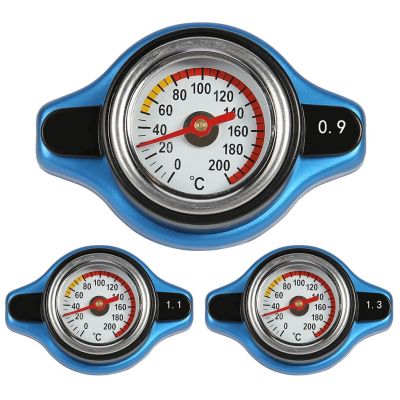 【CW】 Car Motorcycle Styling Thermo Radiator Cap Cover Temperature Gauge with Utility Safe 0.9 / 1.1 /1.3 Bar Big