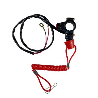 Outboard Emergency Stop Flameout Switch Motorcycle Single Support Flameout Switch Horizon for ATV Beach Bike