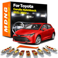 MDNG Canbus สำหรับ Toyota Corolla Hatchback 2021 2022โคมไฟรถยนต์ LED ภายในโดมแผนที่ Trunk Light Kit หลอดไฟ Led รถยนต์ไม่มีข้อผิดพลาด