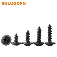 M1.2 M1.4 M1.7 M2 M2.3 M2.6 M3 M3.5 M4 M5 PWA Mini Black Zinc Steel Phillips Cross Round Big Head Self Tapping Screw with Washer