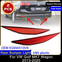 สำหรับโฟล์คสวาเกน VW G Olf MK7เกวียน2013 ~ 5G 5Gซ้ายขวาด้านหลังสะท้อนกันชนแสงโคมไฟแถบสะท้อนแสง