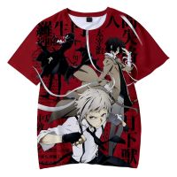 Hot Sale Anime Bungo Stray Dogs 3d Printed T-shirt Unisex Fashion Casual Summer Short Sleeve Sweatshirt Harajuku Round Neck Tops