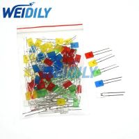 100PCS 2*5*7mm Square LED Kit Light-emitting diode Kit 2X5X7 LED Diode Red Yellow Green Blue White 5 Colors WATTY Electronics