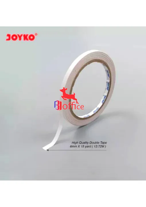 Double tape 1/4 inch Joyko / Double tape kecil ( 6mm x 15y ) Lazada