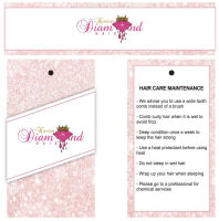 Customize Logo Hair Bundles Extensions Paper Hang Tag Hair Packing Wrap Labels Wig Tag Printed Labels Dropshipping