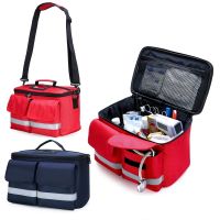 【LZ】 Waterproof Family Medicine Kit Shoulder Medical Bag Empty 2022 New Car Outdoor Portable First Aid Kit Emergency Kit