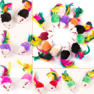 Mini Colorful Cat Toys Plush False Mouse Toys for Cats Kitten Animal Funny Playing Cat Products Cat Supplies Training Toys