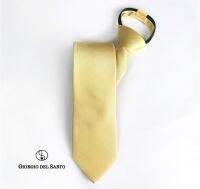 Giorgio Del Sarto Adults Zipper Tie Yellow ไทซิป เนคไทสำเร็จรูปสีเหลือง