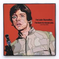 Luke Skywalker #1 ลุค สกายวอล์คเกอร์ Star Wars สตาร์วอร์ รูปภาพ​ติด​ผนัง​ pop art พร้อมกรอบและที่แขวน แต่งบ้าน ของขวัญ กรอบรูป​ โปสเตอร์ ของสะสม