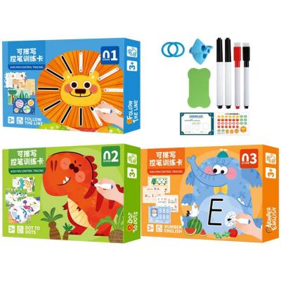 Handwriting Practice for Kids Pencil Control Workbook Montessori Wipe Clean Activity Book for Early Educational Fun Reusable for Boys and Girls dependable