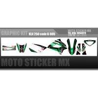 สติ๊กเกอร์วิบาก kawasaki KLX250 ทั้งคัน Graphic kit สติ๊กเกอร์เคลือบเงา สุดคุ้ม