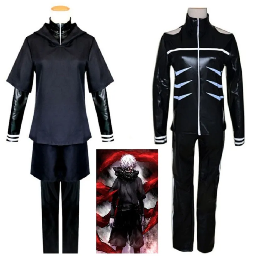 ◊☢ 【Ready Stock】Anime Tokyo Ghouls Kaneki Ken Hoodie Sweater Cosplay Costume  Full Outfit Halloween Suit | Lazada PH