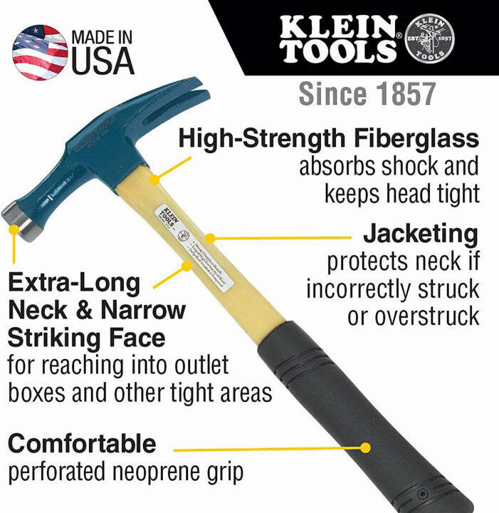 klein-tools-807-18-electricians-straight-claw-hammer-18-ounce