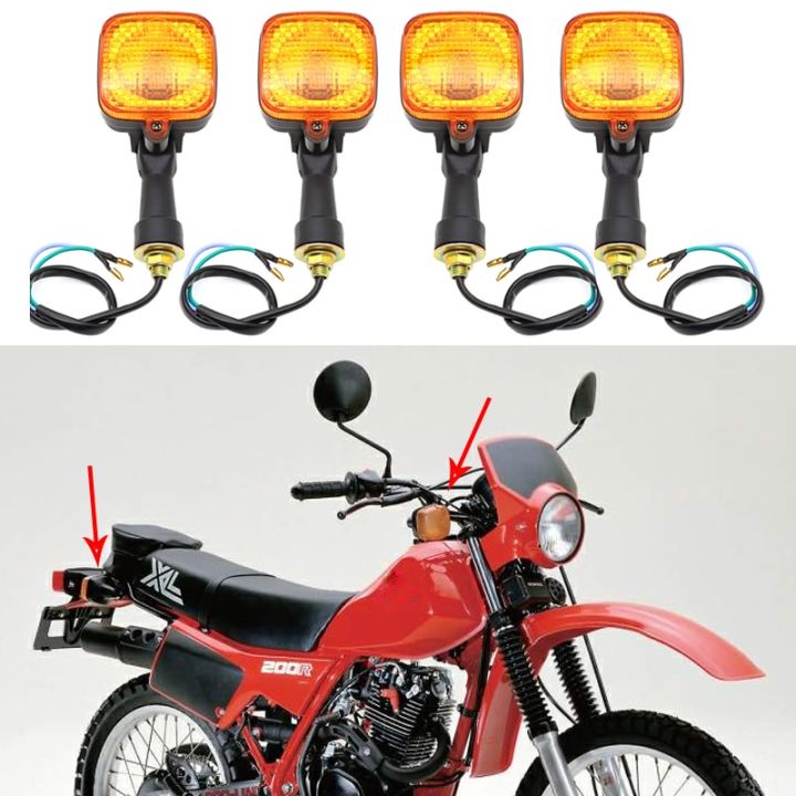 ไฟสัญญาณเลี้ยวท้ายสำหรับรถมอเตอร์ไซค์-honda-xl200r-xl-200-r-1983-1984ไฟแสดงสถานะ