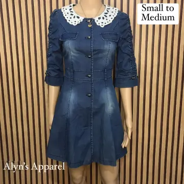 Womens denim hot sale dress sale