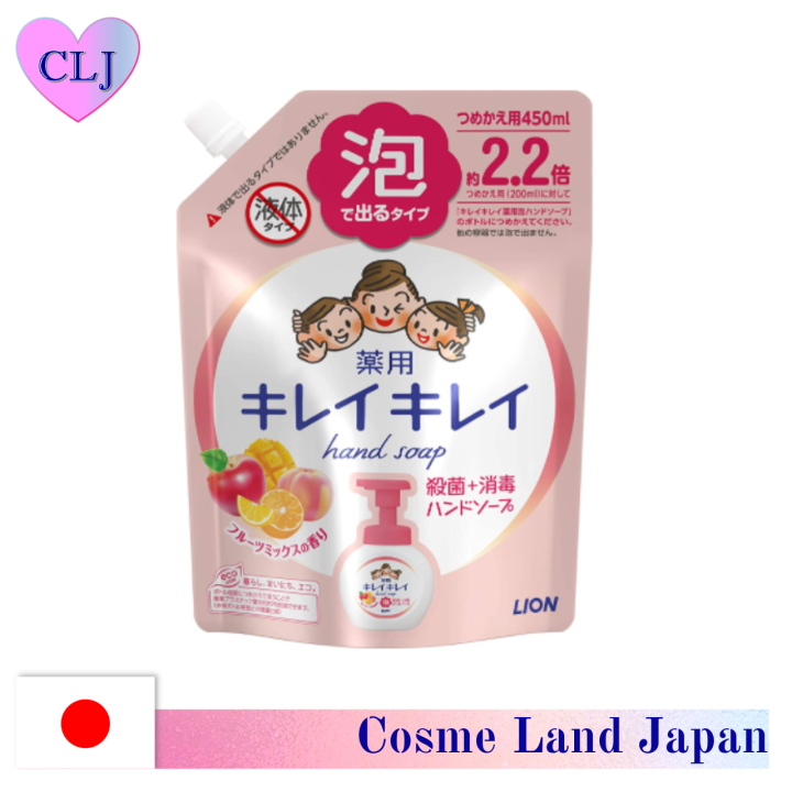 Japan LION [Fruit mix scent] Kirei Kirei medicated foam beautiful hand ...