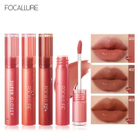 Focallure Jelly-Clear Dewy Lip Tint Lip Gloss Lipstick High Pigment Long Lasting Glossy Cup Soft Smooth Watery Bouncy