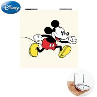 Disney Square Running Mickey Mouse PU Portable Mirrors Cartoon Drawing Fashion Compact Mirror For Promotion Present MIK176 Mirrors