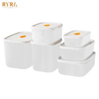 【CW】 Storage Box Fridge Organizer Refrigerator Food Fresh-keeping PP Clear Plastic Box Sets Microwave Heating Lunch Kitchen Organizer