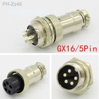 1set GX16 5 Pin Male Female Diameter 16mm Wire Panel Connector L73 GX16 Circular Connector Aviation Socket Plug