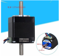 28HB3302KB Stap STP มอเตอร์28สเต็ปเปอร์มอเตอร์เพลากลวง3มม. เพลาคู่