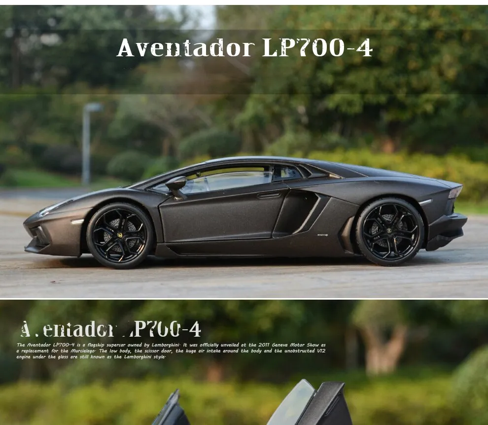 WELLY Mô Hình Xe Đua Hợp Kim Lamborghini Aventador LP700-4 1:24 Đồ Chơi Kim  Loại Đúc Khuôn Mô Hình Xe Thể Thao Quà Tặng Đồ Chơi Trẻ Em Mô Phỏng Cao |