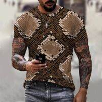 2023 NEW2022ใหม่ล่าสุดขายร้อน3D พิมพ์งูเสื้อยืดแฟชั่น Casual Trendy Men S Women S Short Sleeve T-Shirt