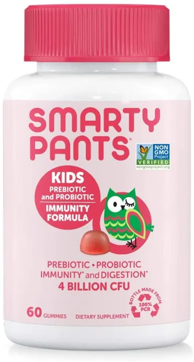 SmartyPants Kids Probiotic Immunity Formula Daily Gummy Vitamins ...