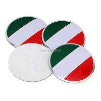 【cw】 4 x Car Styling Flag Metal Alloy Cap Stickers Hub Decals Emblems Badges ！