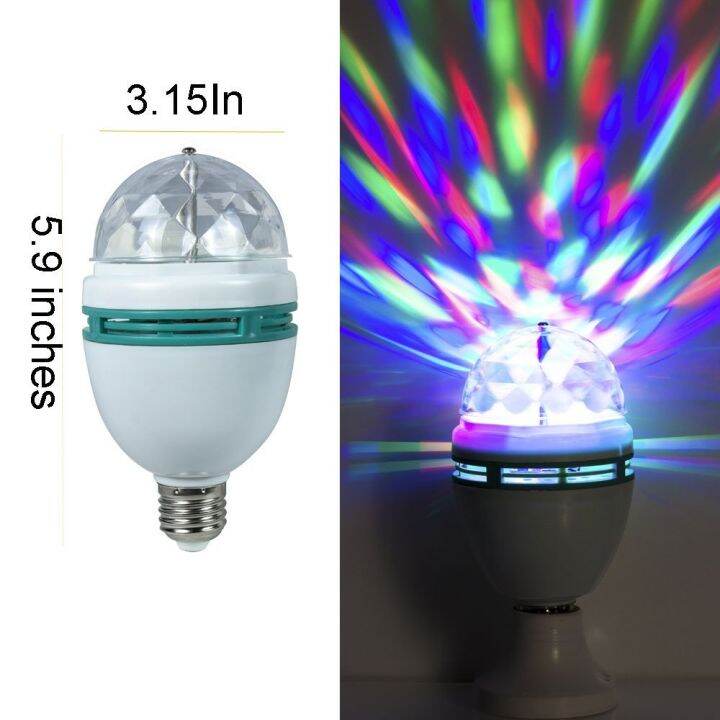 worth-buy-e27-3w-สีสันสดใสออโต้หมุนได้-rgb-led-เอฟเฟกต์หลอดไฟโคมไฟงานปาร์ตี้ไฟดิสโก้-ktv-สำหรับไฟประดับบ้าน