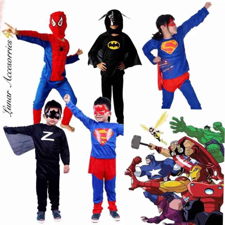 【Fast Shipping from Manila】Children Costume Spiderman Heroes Cartoon ...