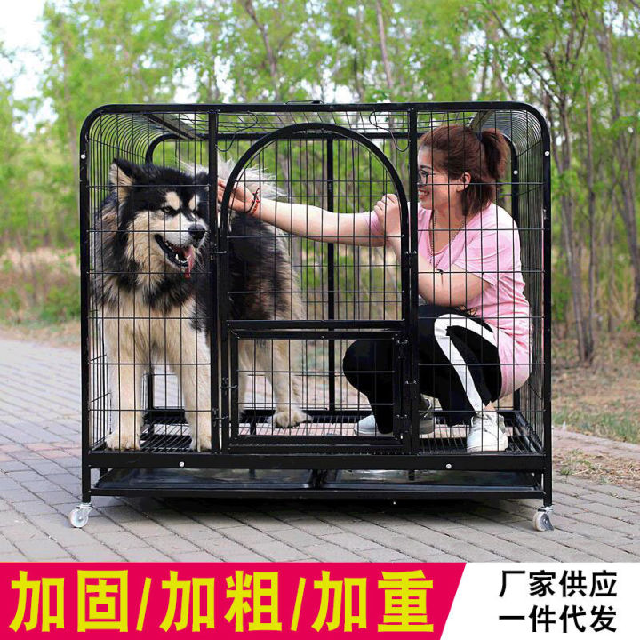 spot-parcel-post-square-tube-dog-cage-bed-golden-retriever-dog-cage-teddypomeranian-cage-bed-dog-dog-cage-wire-cage-kennel