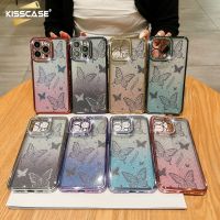 KISSASE เคสโทรศัพท์เพชรชุบด้วยไฟฟ้าสำหรับ Iphone 14Promax 14pro 14 13Promax 13Pro 13 12Promax 12pro 12 11Promax 11ฝาครอบกันกระแทกกลิตเตอร์ TPU นุ่มแบบค่อยเป็นค่อยไป