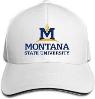 Montana State University Adjustable Sandwich Peaked Baseball Cap Hat