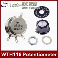 1sets WTH118 2W 1A Potentiometer 22K 33K 47K 100K 330K 470K 500K 560K 1M 1K 2.2K 3.3K 4.7K 5.6K 10K ohm with MF-A03 0-100 Scale