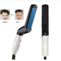 Multifunctional Hair Comb Brush Beard Straightener Electric Heat Straightening Quick Styler For Men 【hot】♈卍