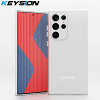 เคส TPU ผิวด้าน KEYSION สำหรับ Samsung S23 S23พิเศษ + S22บวกโทรศัพท์ซิลิโคนเนื้อนิ่มโปร่งใสด้านหลังเคส Galaxy Note 20 Ultra