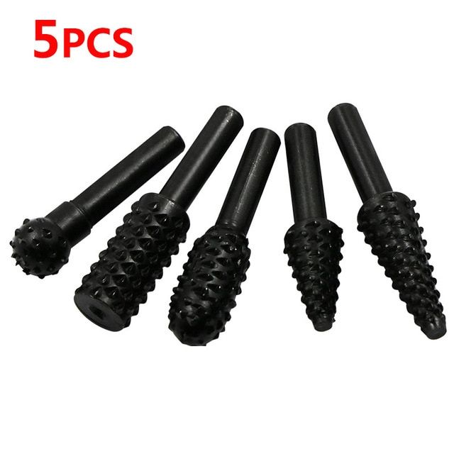 hh-ddpj5pcs-drill-bit-set-1-4-6mm-shank-rotary-cutting-tools-for-grinding-woodworking-knife-wood-carving-tool-burr-set