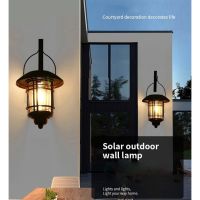 ♀ Lampu Solar Wall Light Outdoor Garden Decoration Gate Led Lantern Light Portabla Lamp Outdoor Waterproof For Garden Courtyard Patio