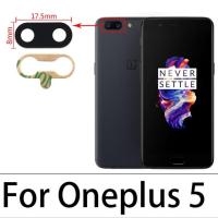 【✆New✆】 diyi45718 เลนส์กล้องถ่ายรูปหลังของแท้ใหม่สำหรับ Oneplus 3 5 5 5T 6 6T 7 7 7T 8 Pro 8T 9 Pro Nord 100เลนส์กระจกกล้องหลังพร้อมกาว