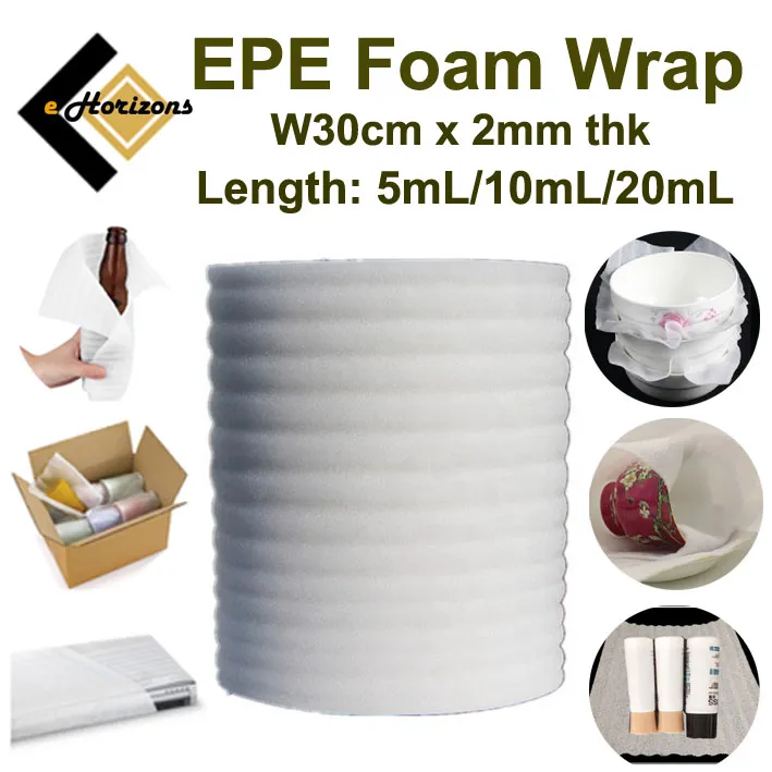 EPE Pearl Cotton Packaging Foam Sheets Wrap Rolls Material For Protect  Fragile Items