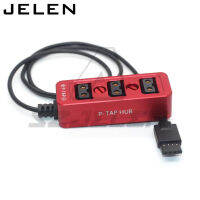 DJI Ronin S Power 4pin ถึง3 D-TAP Camera Power DTAP Three Way Splitter เคสโลหะพร้อมสกรู14นิ้วและสกรู RONIN 2