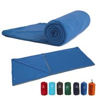 AOTU Ultra-light Sleeping Bag Portable Polar Fleece Sleeping Bag Spring Winter Liner for Camping Travel Camping Accessories