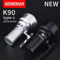 pioneman K90 Strong flashlight SBT90/SFH55 21700*3 Ultra-bright outdoor portable flashlight Rechargeable  Flashlights