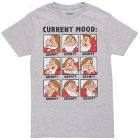 Snow White Current Mood Grumpy Adult Tshirt Gildan Spot 100% Cotton