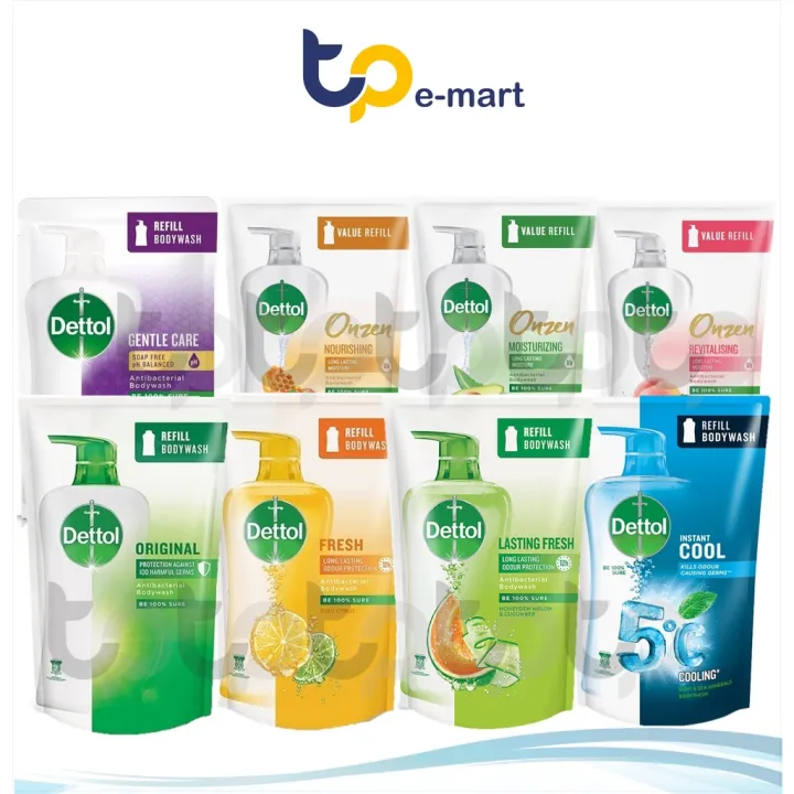 Dettol Shower Gel Refill Pouch 850ml / Dettol Onzen Shower Gel Refill