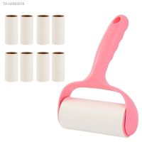 ◄❀❐ Lint Roller with 9 Rolls Refills Sticky Paper Pet Hair Remover Kit Tearable Adhesive Glutinous Dust Lint Brush for Clothes Seats