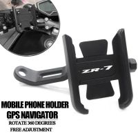 For Kawasaki ZR-7 ZR7 1999-2003 2002 2001 2000 Motorcycle CNC Aluminum Alloy Handle Bar Mobile Phone Bracket GPS Stand Holder